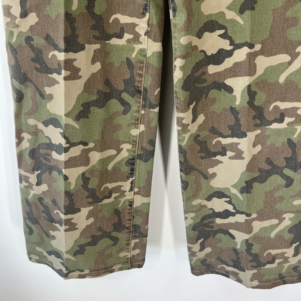 Daze Denim Far Out High Waist Wide Leg Jeans Camo - Picture 4 of 8